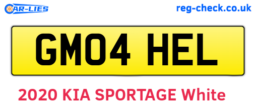GM04HEL are the vehicle registration plates.