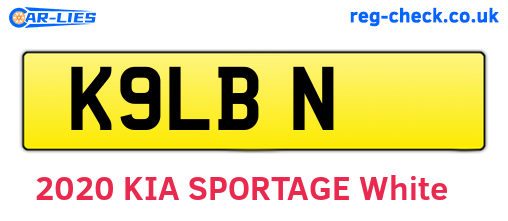 K9LBN are the vehicle registration plates.