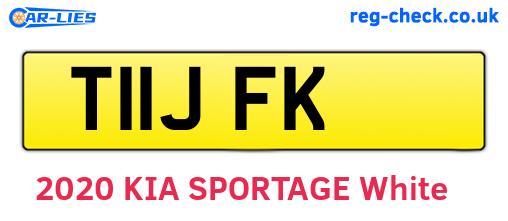 T11JFK are the vehicle registration plates.