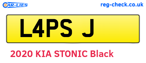 L4PSJ are the vehicle registration plates.