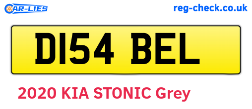 D154BEL are the vehicle registration plates.