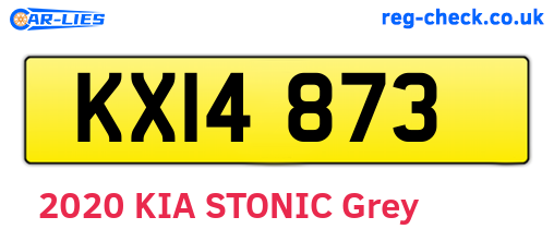 KXI4873 are the vehicle registration plates.