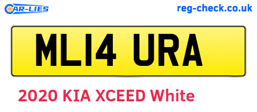 ML14URA are the vehicle registration plates.