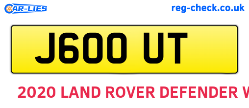 J60OUT are the vehicle registration plates.