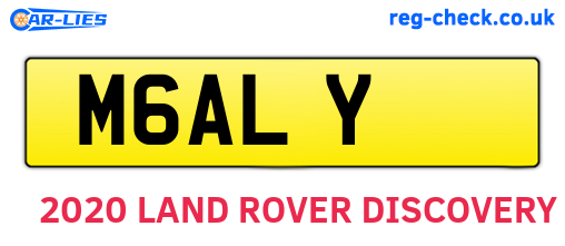 M6ALY are the vehicle registration plates.