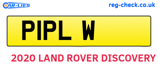 P1PLW are the vehicle registration plates.