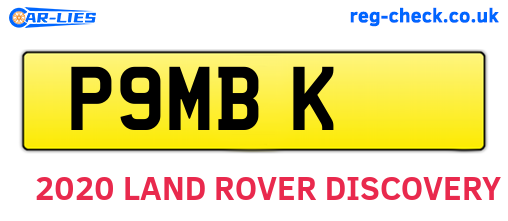 P9MBK are the vehicle registration plates.