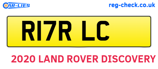 R17RLC are the vehicle registration plates.