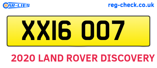 XXI6007 are the vehicle registration plates.