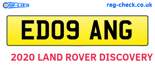 ED09ANG are the vehicle registration plates.