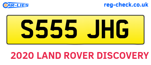 S555JHG are the vehicle registration plates.