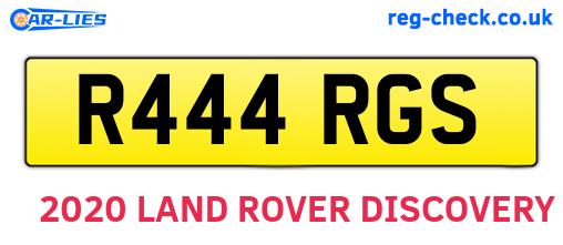 R444RGS are the vehicle registration plates.