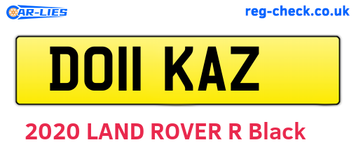 DO11KAZ are the vehicle registration plates.