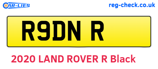 R9DNR are the vehicle registration plates.