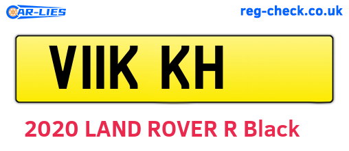 V11KKH are the vehicle registration plates.