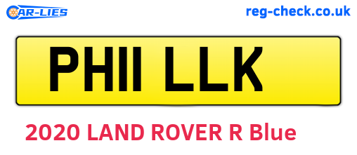 PH11LLK are the vehicle registration plates.
