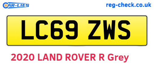 LC69ZWS are the vehicle registration plates.