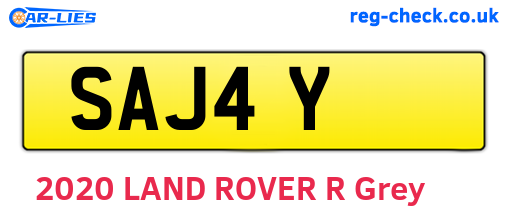 SAJ4Y are the vehicle registration plates.