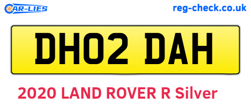 DH02DAH are the vehicle registration plates.