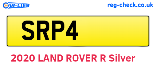 SRP4 are the vehicle registration plates.