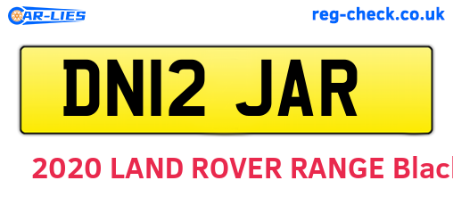 DN12JAR are the vehicle registration plates.