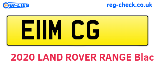 E11MCG are the vehicle registration plates.