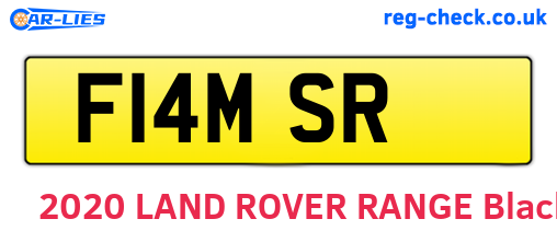 F14MSR are the vehicle registration plates.