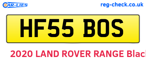 HF55BOS are the vehicle registration plates.
