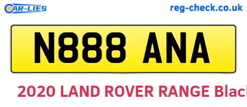 N888ANA are the vehicle registration plates.