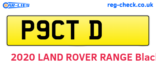 P9CTD are the vehicle registration plates.
