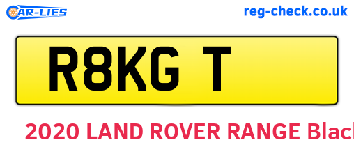 R8KGT are the vehicle registration plates.