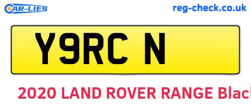 Y9RCN are the vehicle registration plates.