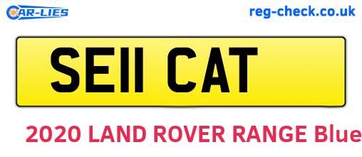 SE11CAT are the vehicle registration plates.