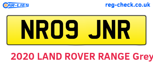 NR09JNR are the vehicle registration plates.