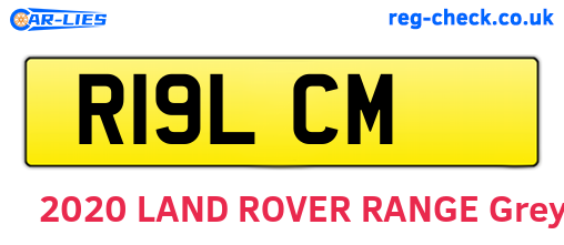 R19LCM are the vehicle registration plates.