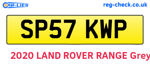 SP57KWP are the vehicle registration plates.