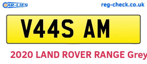V44SAM are the vehicle registration plates.