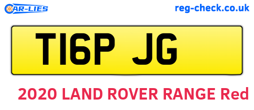 T16PJG are the vehicle registration plates.