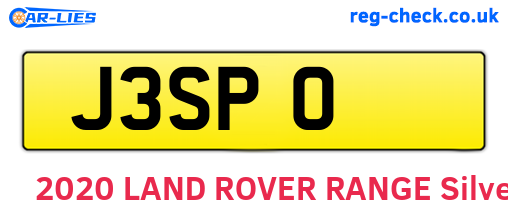 J3SPO are the vehicle registration plates.