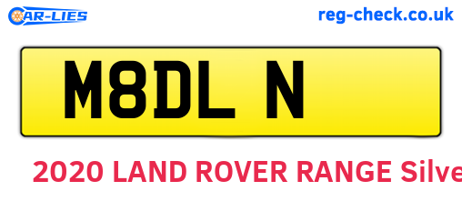 M8DLN are the vehicle registration plates.