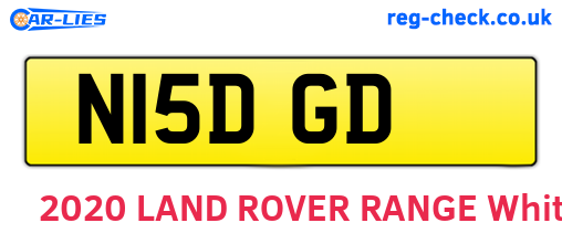 N15DGD are the vehicle registration plates.
