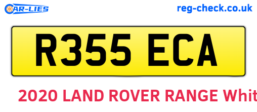 R355ECA are the vehicle registration plates.