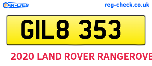 GIL8353 are the vehicle registration plates.