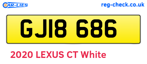 GJI8686 are the vehicle registration plates.