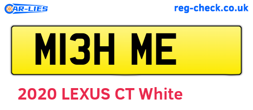 M13HME are the vehicle registration plates.