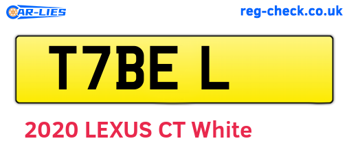 T7BEL are the vehicle registration plates.