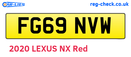 FG69NVW are the vehicle registration plates.