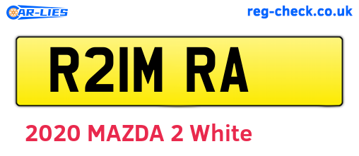 R21MRA are the vehicle registration plates.