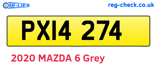 PXI4274 are the vehicle registration plates.