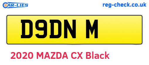 D9DNM are the vehicle registration plates.